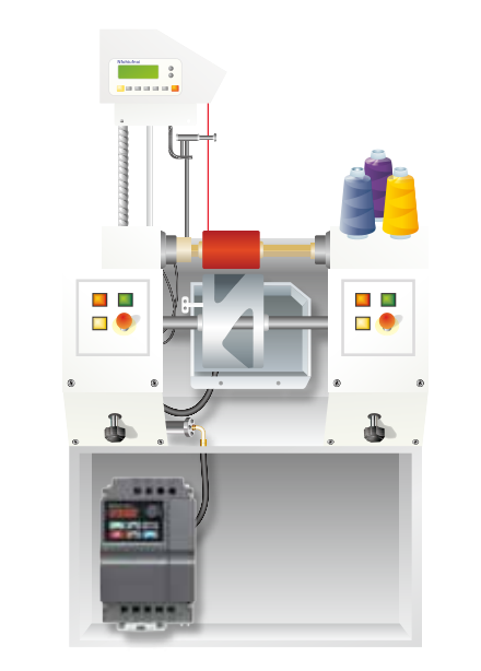 5.5KW變頻器 VFD055E43A-M的應(yīng)用于繞線機